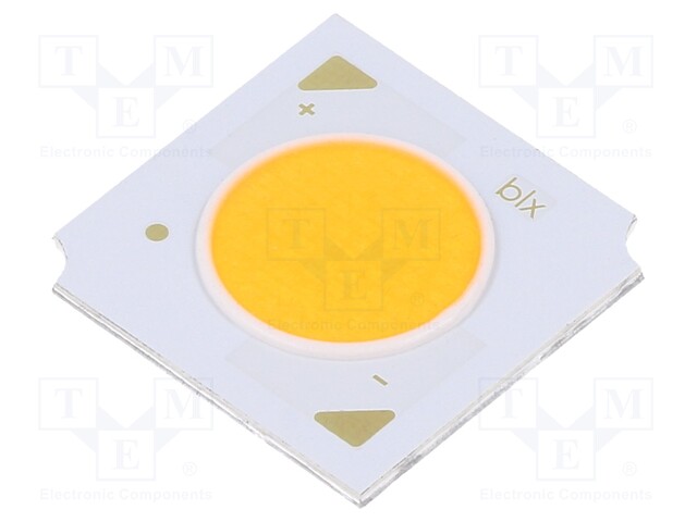 Power LED; COB; white warm; 120°; 1050mA; P: 38.4W; 19x19x1.63mm