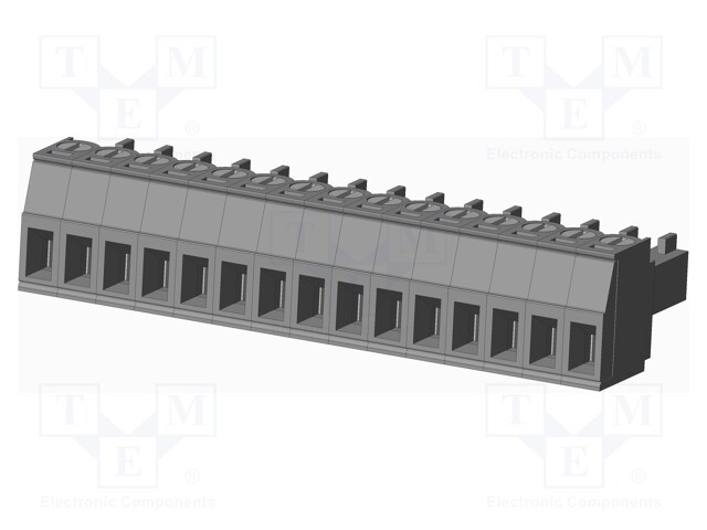 Connector: pluggable terminal block; plug; female; straight; grey