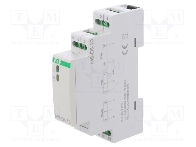 Converter: temperature; 9÷30VDC; OUT 1: RS485 Modbus RTU; DIN