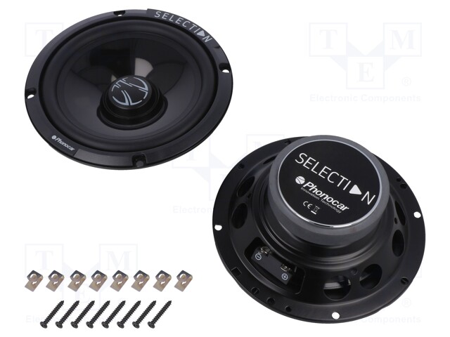 Car loudspeakers; woofer; 165mm; 90W; 70÷6500Hz; 2 loudspeakers