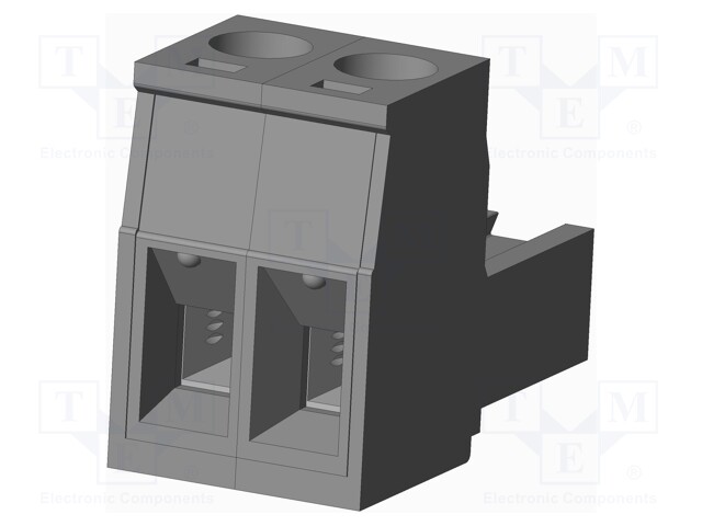 Connector: pluggable terminal block; plug; female; straight; grey