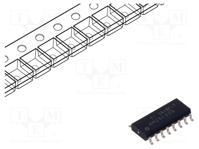 IC: interface; line receiver; half duplex,RS422 / RS423; SOIC16
