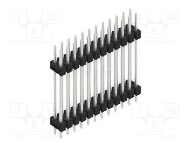 Connector: pin strips; pin header; male; PIN: 24; 2.54mm; THT; 2x12