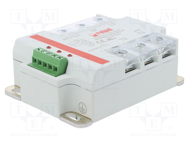 Relay: solid state; Ucntrl: 4÷32VDC; 40A; 24÷660VAC; 3-phase; IP20