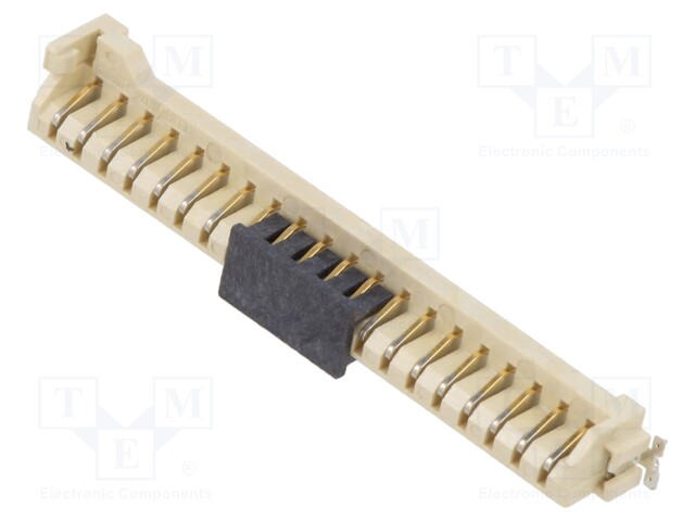 Connector: card edge; PIN: 20; 2.54mm; CLIPZIN; gold-plated; SMT