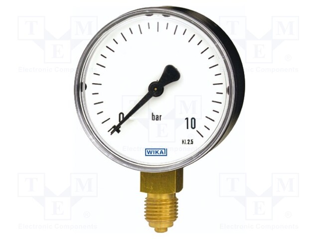 Manometer; Class: 1,6; 100mm; Thread: G 1/2 B; 0÷1.6bar; -20÷60°C