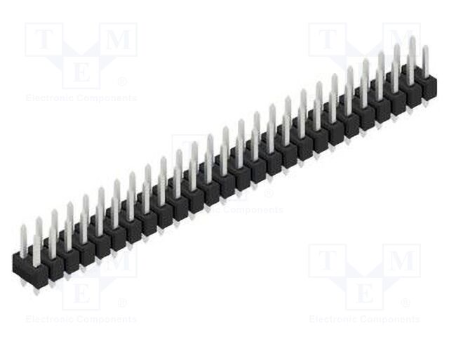 Connector: pin strips; pin header; male; PIN: 52; 2.54mm; THT; 2x26