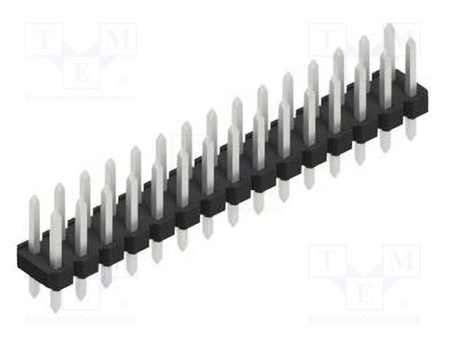 Connector: pin strips; pin header; male; PIN: 30; 2.54mm; THT; 2x15