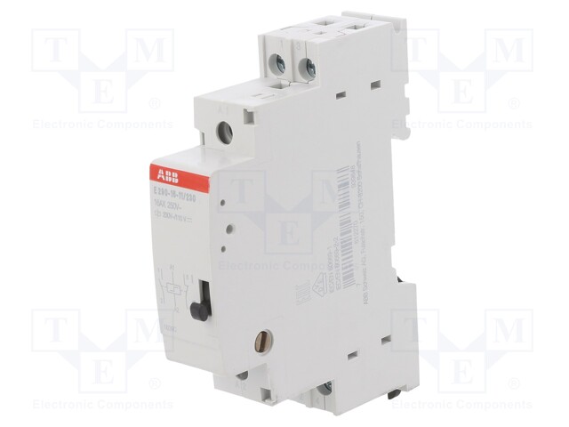 Relay: installation; bistable; NC + NO; Ucoil: 230VAC; 18x68x85mm