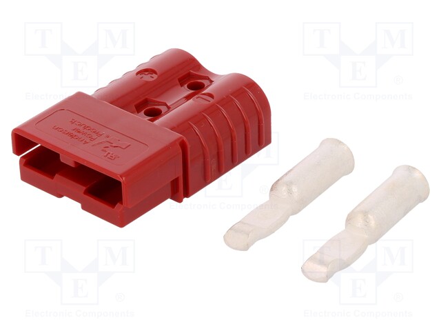 Plug; wire-wire; SB120; hermaphrodite; PIN: 2; for cable; crimped