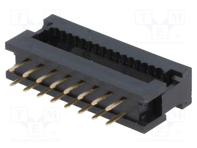 IDC transition; PIN: 16; IDC,THT; for ribbon cable; 1.27mm; 1A