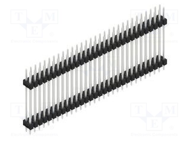 Connector: pin strips; pin header; male; PIN: 60; 2.54mm; THT; 2x30