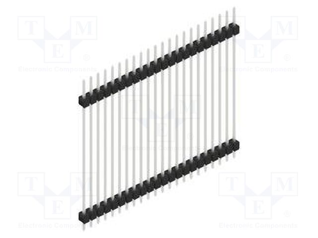 Connector: pin strips; pin header; male; PIN: 22; 2.54mm; THT; 1x22