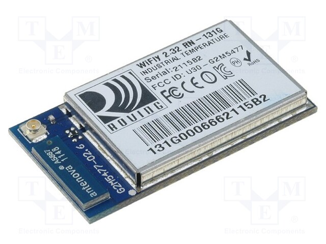 Module: WiFi; 2.4GHz; UART; -85dBm; 3÷3.7VDC; 18dBm; SMD; 1Mbps