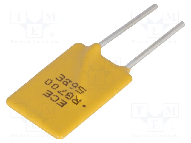 Fuse: PTC polymer; 7A; Pitch: 5.1mm; Leads dim: Ø0.81x7.6mm