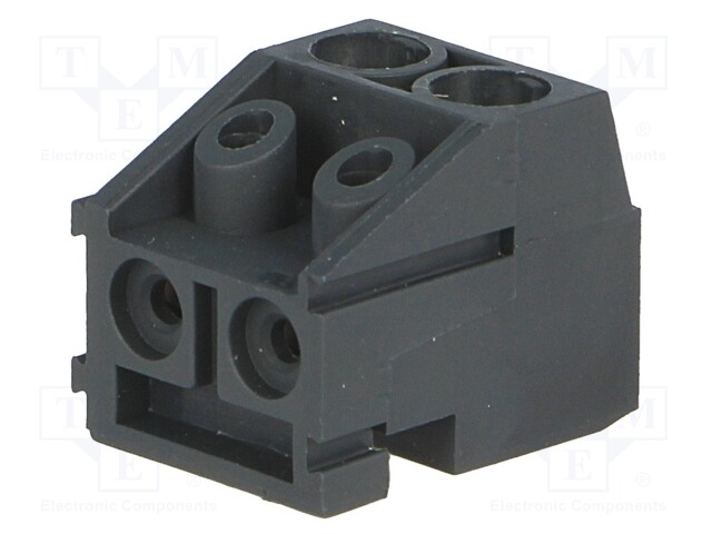 Pluggable terminal block; 5mm; ways: 2; angled 90°; female