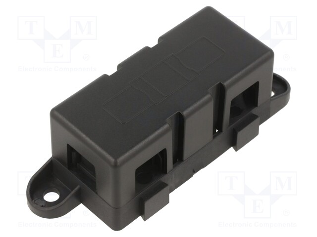 Fuse acces: fuse holder with cover; 500A; screw; Leads: M8 screws