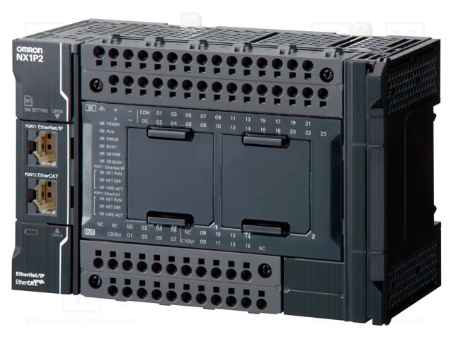 Module: CPU unit; OUT: 16; IN: 24; Series: NX1P; OUT 1: NPN; 1MB
