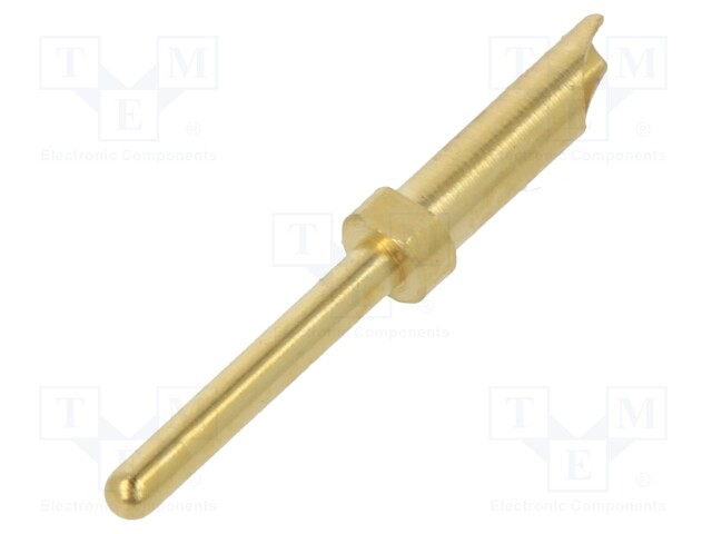 Contact; male; gold-plated; 0.2÷0.5mm2; soldering; 5A; 380V