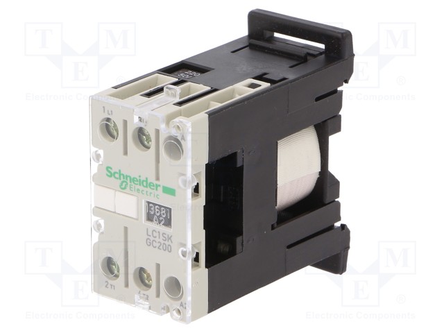 Contactor: 2-pole; NO x2; 220VAC; 5A; DIN; TeSys SKGC; -20÷50°C