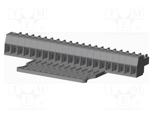 Connector: pluggable terminal block; plug; female; straight; grey