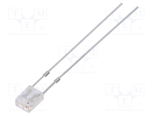 LED; rectangular; 2x3x4mm; bipolar,bicolour; yellow/blue; 100°