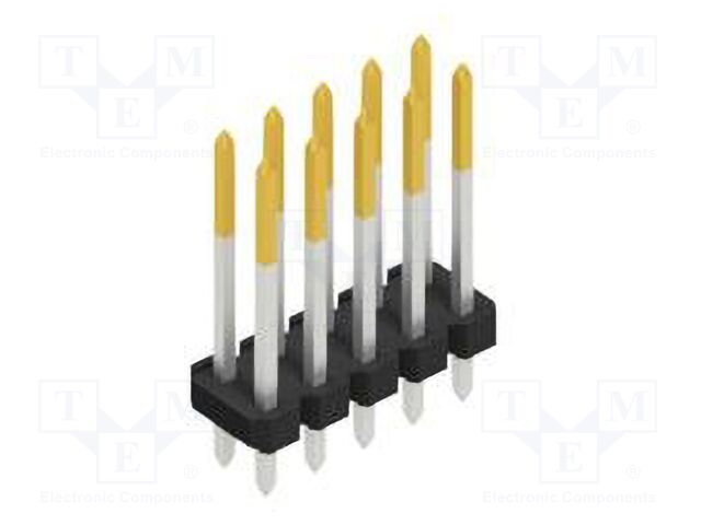 Connector: pin strips; pin header; male; PIN: 10; 2.54mm; THT; 2x5