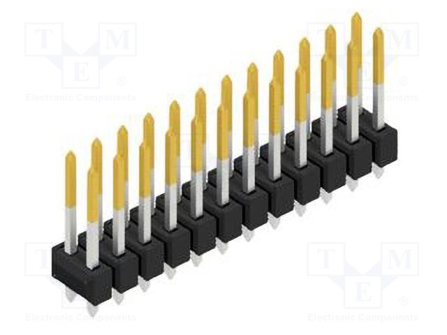Connector: pin strips; pin header; male; PIN: 24; 2.54mm; THT; 2x12