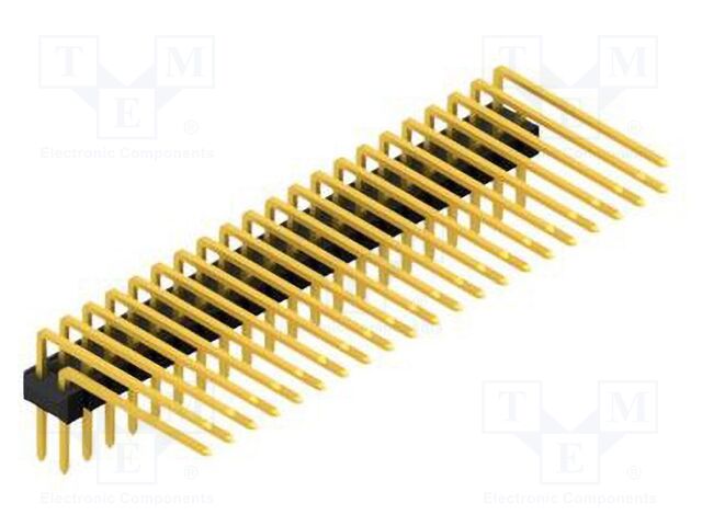 Connector: pin strips; pin header; male; PIN: 42; 2.54mm; THT; 2x21