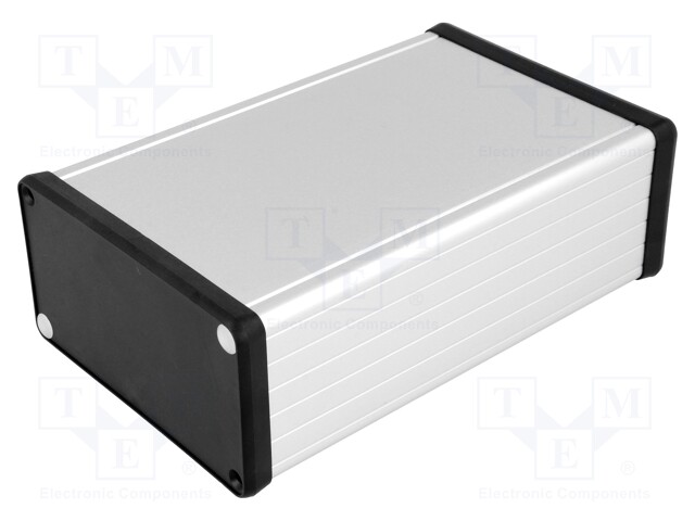 Enclosure: with panel; 1455; X: 103mm; Y: 160mm; Z: 53mm; aluminium