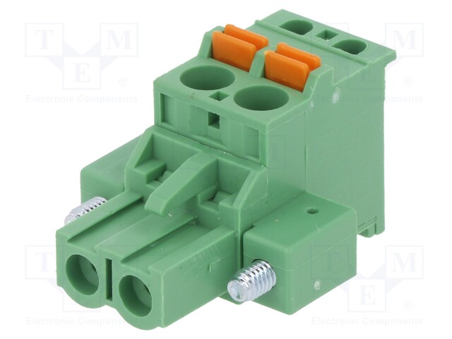 Pluggable terminal block; 5.08mm; ways: 2; angled 90°; plug; 320V