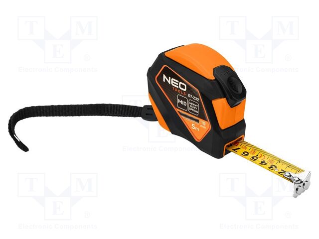 Measuring tape; L: 5m; Width: 19mm; Class: II