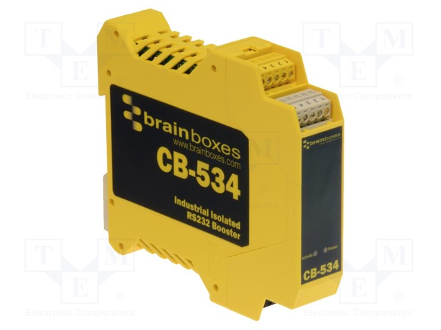 Industrial module: RS232 RS232 booster; 5÷30VDC; Mounting: DIN