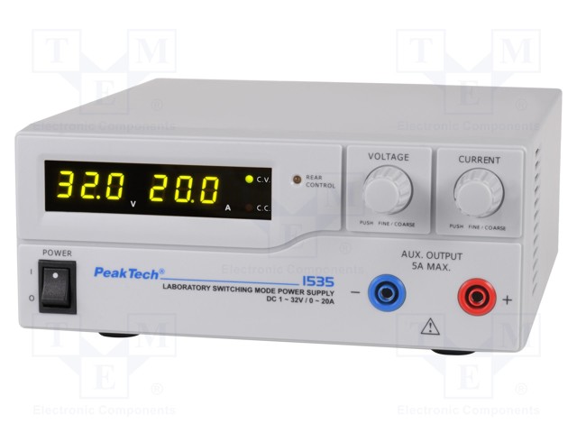 Power supply: laboratory; single-channel,adjustable; 1÷32VDC