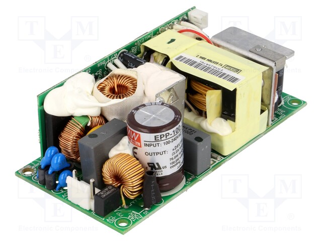 Power supply: switched-mode; 100W; 127÷370VDC; 90÷264VAC; OUT: 1