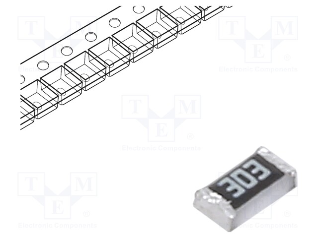 Resistor: thin film; SMD; 0603; 30kΩ; 100mW; ±0.1%; -55÷155°C