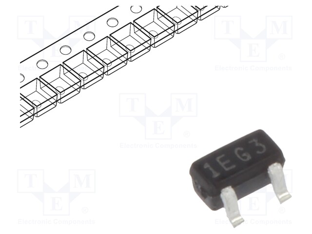 Transistor: NPN; bipolar; 45V; 100mA; 150mW; SOT523