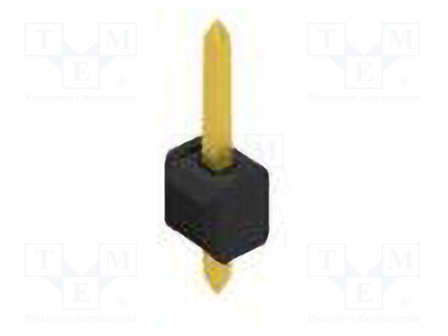 Connector: pin strips; pin header; male; PIN: 1; 2.54mm; THT; 1x1