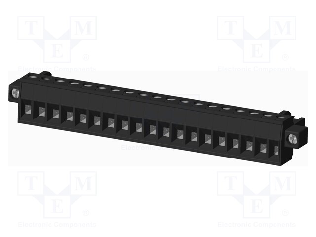Connector: pluggable terminal block; plug; female; straight; 5mm