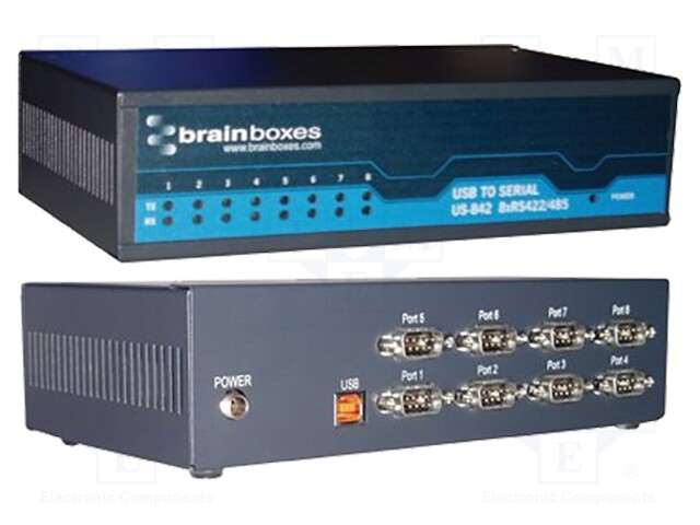 Industrial module: converter; RS422/485/USB; Number of ports: 8