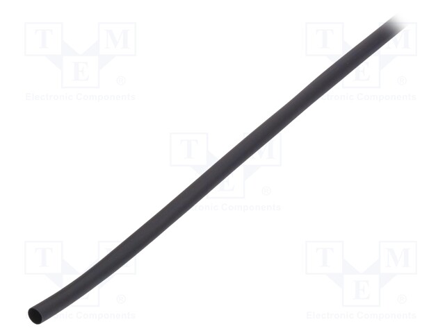 Heat shrink sleeve; glueless; 2: 1; 6.4mm; L: 300m; black