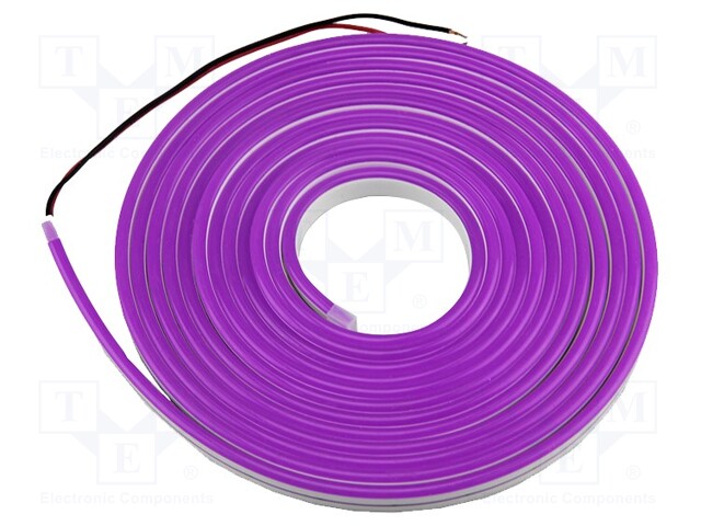 NEON LED tape; violet; 2835; 24V; LED/m: 120; 6mm; IP65; 8W/m