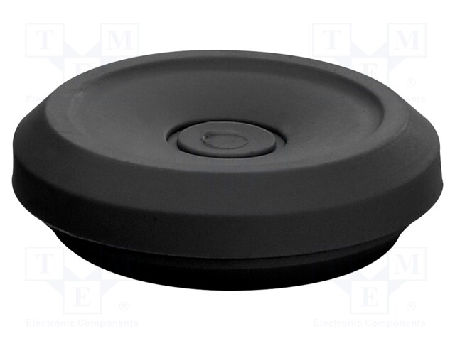 Grommet; elastomer thermoplastic TPE; black; -25÷35°C; 12÷24mm