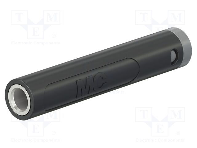 Connector: 4mm banana; socket; 32A; 30VAC; 60VDC; L: 43.5mm; black