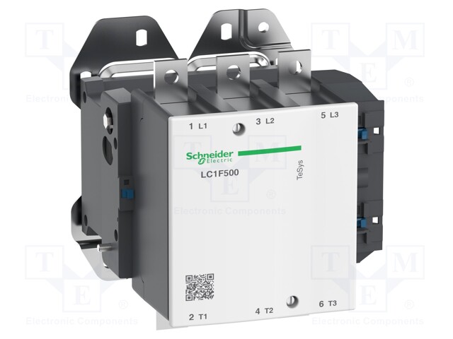 Contactor, 500 A, Panel, 1 kV, 3PST-NO, 3 Pole, 355 kW