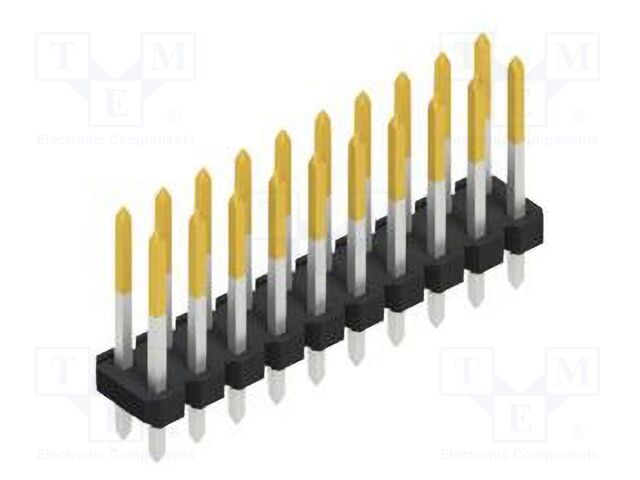 Connector: pin strips; pin header; male; PIN: 20; 2.54mm; THT; 2x10