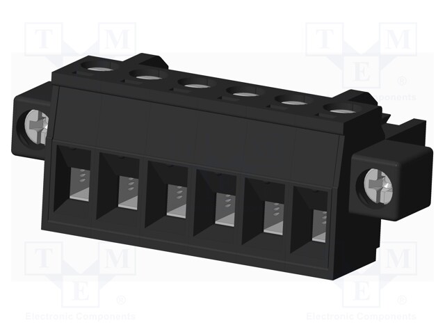 Connector: pluggable terminal block; plug; female; straight; 300V