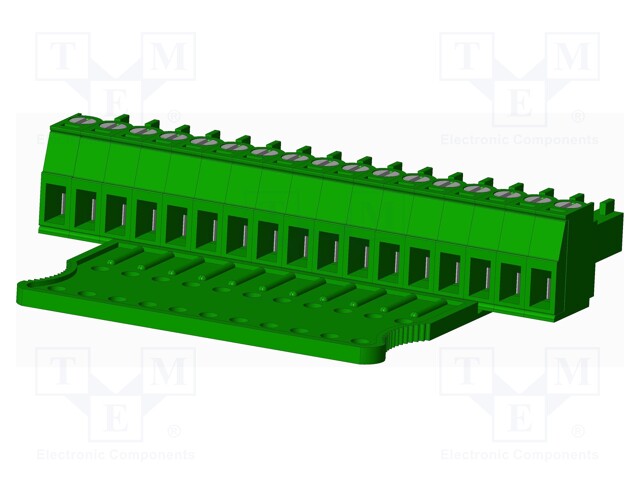 Connector: pluggable terminal block; plug; female; straight; 300V