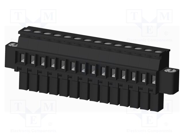 Connector: pluggable terminal block; plug; female; angled 90°