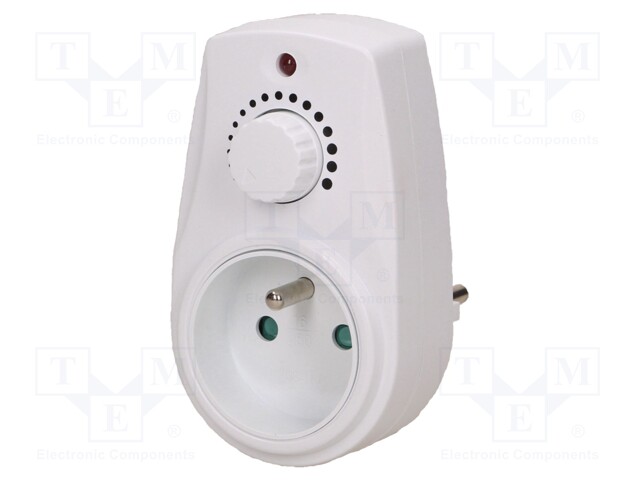 Dimmer; plug-in; 230VAC; white; 280W; Standard
